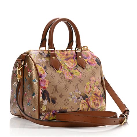 Louis Vuitton Speedy Bandouliere 25 Floral Pattern 